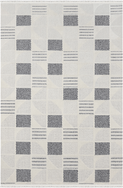 Woolen Halı Venis Koleksiyonu 8804 Gri Mikropolyester İskandinav Desen Dekoratif Halı
