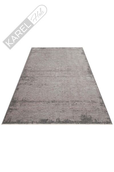 LIZA KILIM XW LIZ 05 GREY XW Hav Toz Vermez Kaymaz Tabanlı Yıkanabilir Düz Renk Kilim