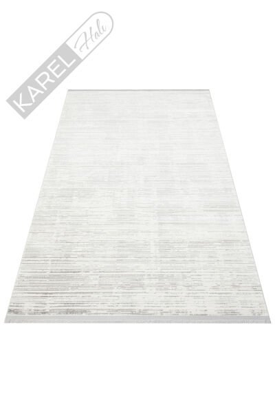 NORA NOR 03 SILVER Hav Toz Vermez Yıkanabilir Kaymaz İnce Dokuma Modern Halı