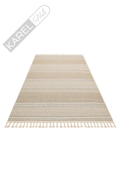 SOHO SH 05 BEIGE Hav Toz Vermez Hasır Dokuma Modern Makine Halısı