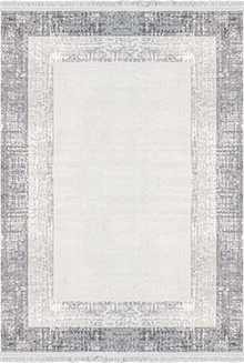 Woolen Halı Victoria Koleksiyonu 6007 Gri Premium Viskon Halı