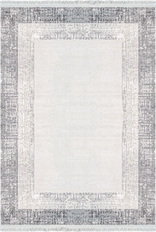 Woolen Halı Victoria Koleksiyonu 6007 Gri Premium Viskon Halı
