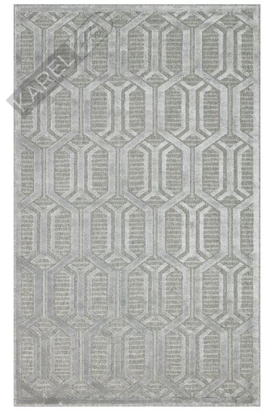 ZENITH ZNT 07 GREY  Yüksek Alçak Dokulu Naturel Yün ve Viskon Modern Dokuma Halı
