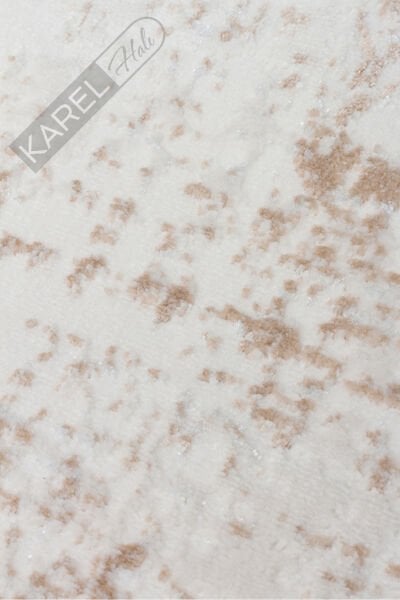NORA NOR 02 BEIGE Hav Toz Vermez Yıkanabilir Kaymaz İnce Dokuma Modern Halı