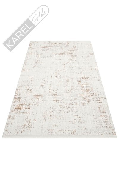 NORA NOR 02 BEIGE Hav Toz Vermez Yıkanabilir Kaymaz İnce Dokuma Modern Halı