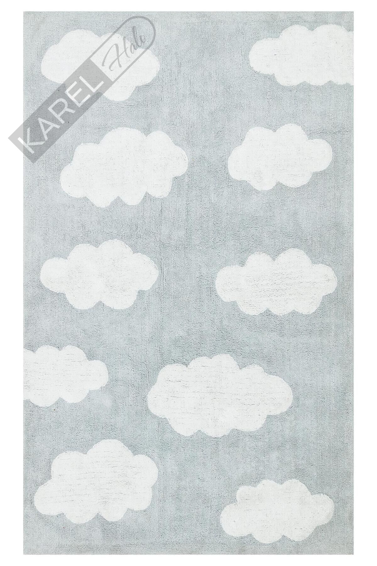 COTTON BOON XXW CBN 14 MULTY XXW  Yıkanabilir Kaymaz Tabanlı Naturel Pamuk Bebek Halısı