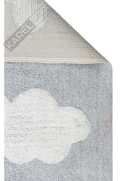 COTTON BOON XXW CBN 14 MULTY XXW  Yıkanabilir Kaymaz Tabanlı Naturel Pamuk Bebek Halısı