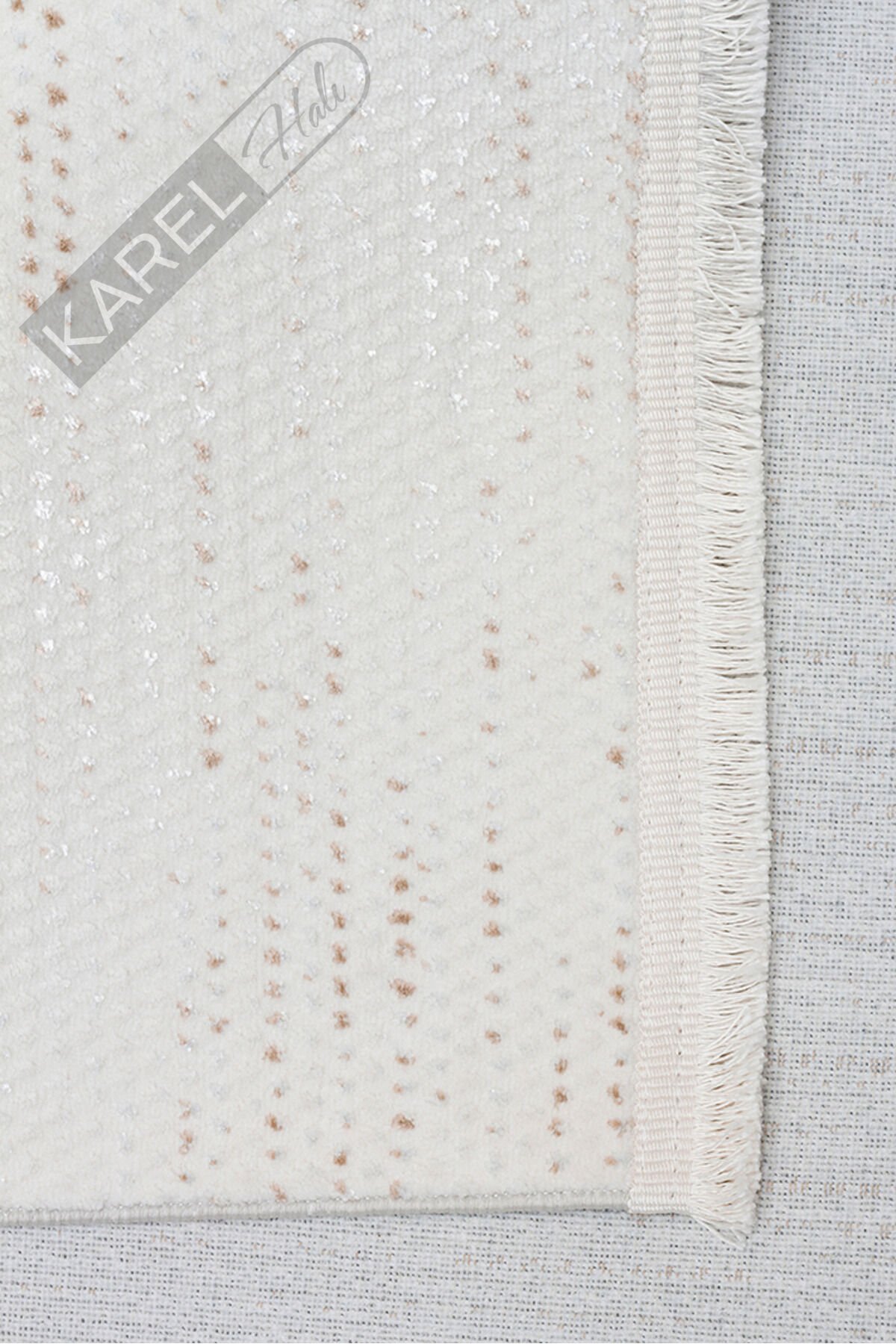 NORA NOR 01 BEIGE Hav Toz Vermez Yıkanabilir Kaymaz İnce Dokuma Modern Halı