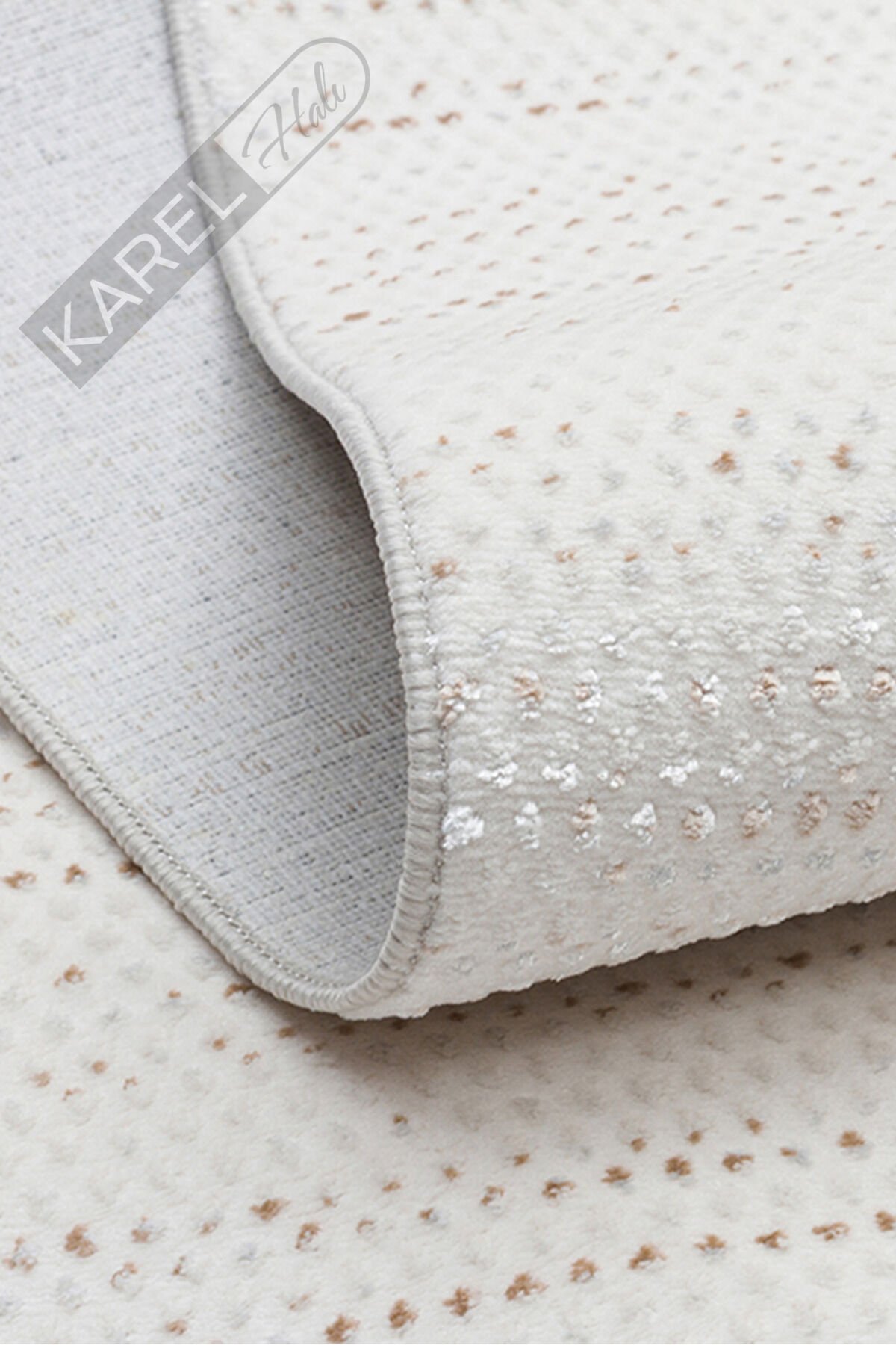 NORA NOR 01 BEIGE Hav Toz Vermez Yıkanabilir Kaymaz İnce Dokuma Modern Halı