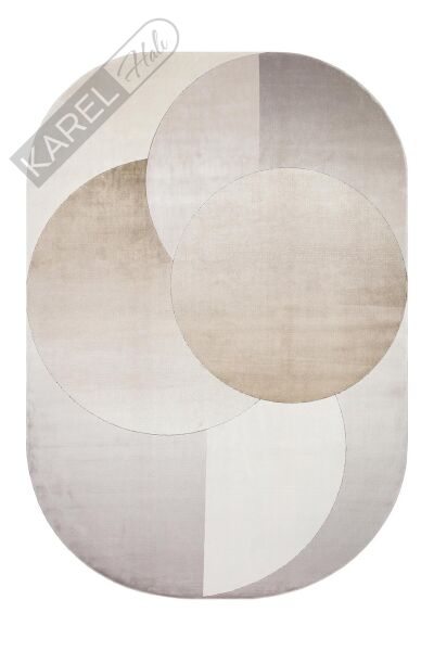 MERANO MRN 06 CREAM GOLD Geometrik Desenli Yüksek Kalite Sık Dokuma Salon Halısı