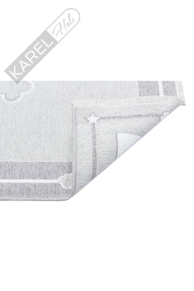 Noa Baby Nb01 Grey Çift Taraflı Ve Çamaşır Makinesinde Yıkanabilir Çocuk Ve Bebek Halısı