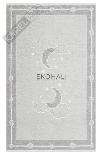 Noa Baby Nb01 Grey Çift Taraflı Ve Çamaşır Makinesinde Yıkanabilir Çocuk Ve Bebek Halısı