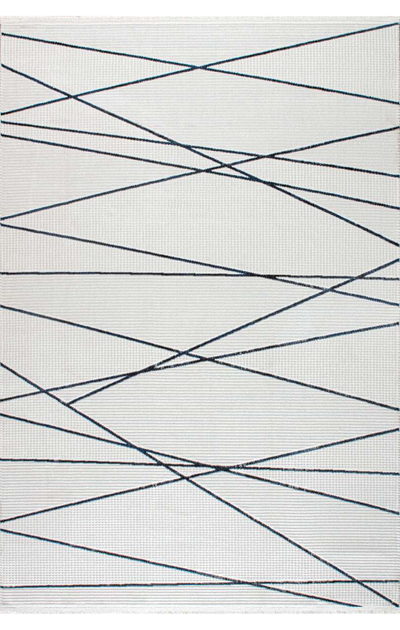 Artemis Halı Cozy - 03061A - Mavi Krem Polyester Halı