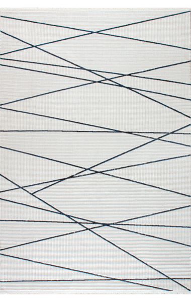 Artemis Halı Cozy - 03061A - Mavi Krem Polyester Halı