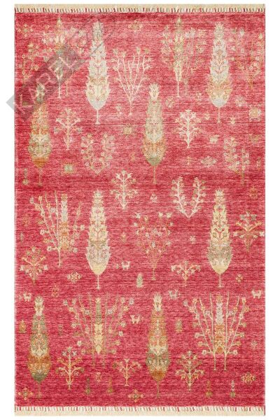 Zara Zr 08 Red Autumn Otantik Desenli El Emeği Ile Özel Tezgahlarda Üretilen Modern Uşak Halısı
