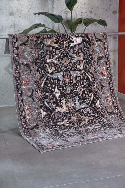 Apex Halı Ambiance 2971 Siyah Etnik Vintage Halı