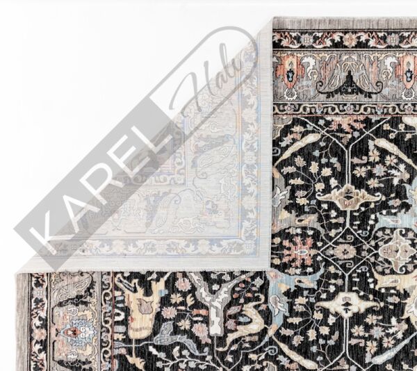 Apex Halı Ambiance 2971 Siyah Etnik Vintage Halı