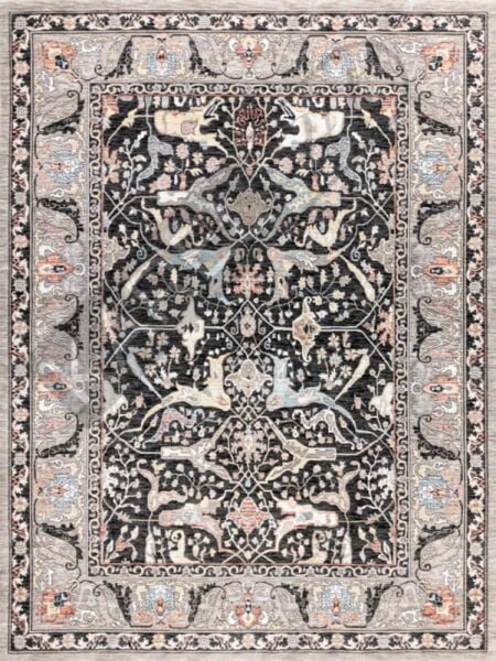 Apex Halı Ambiance 2971 Siyah Etnik Vintage Halı