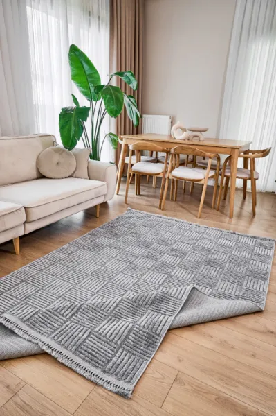 Apex Halı Anemon 6824 Gri Dekoratif Halı