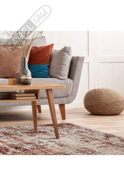 Parlak Yüksek Alçak Dokulu Modern Makine Halısı