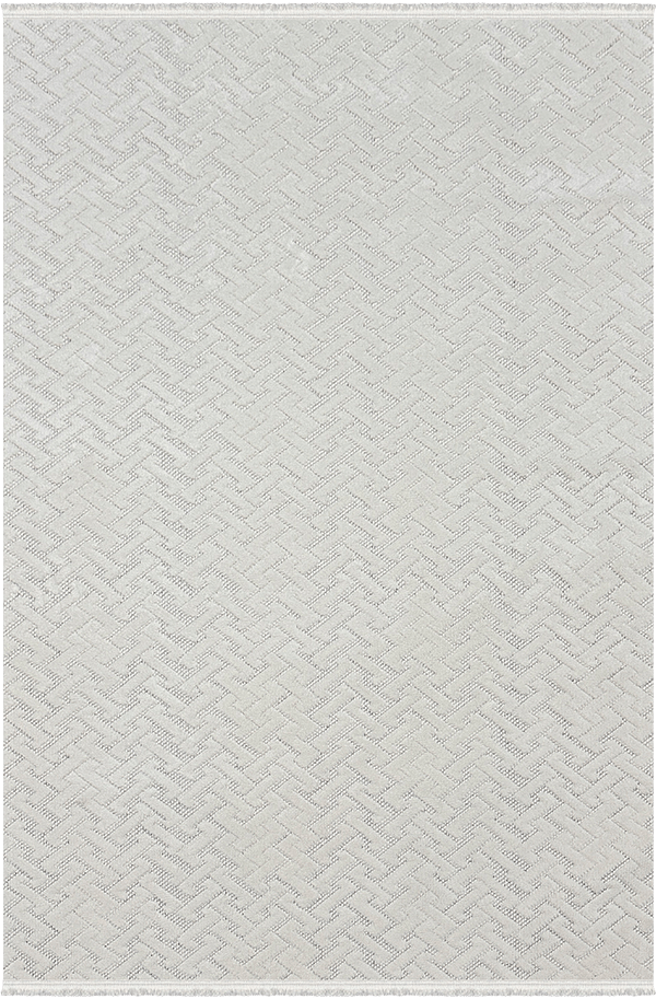 Woolen Halı Venis Koleksiyonu 8807 Krem Mikropolyester İskandinav Desen Dekoratif Halı