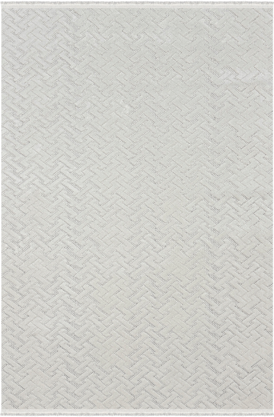 Woolen Halı Venis Koleksiyonu 8807 Krem Mikropolyester İskandinav Desen Dekoratif Halı