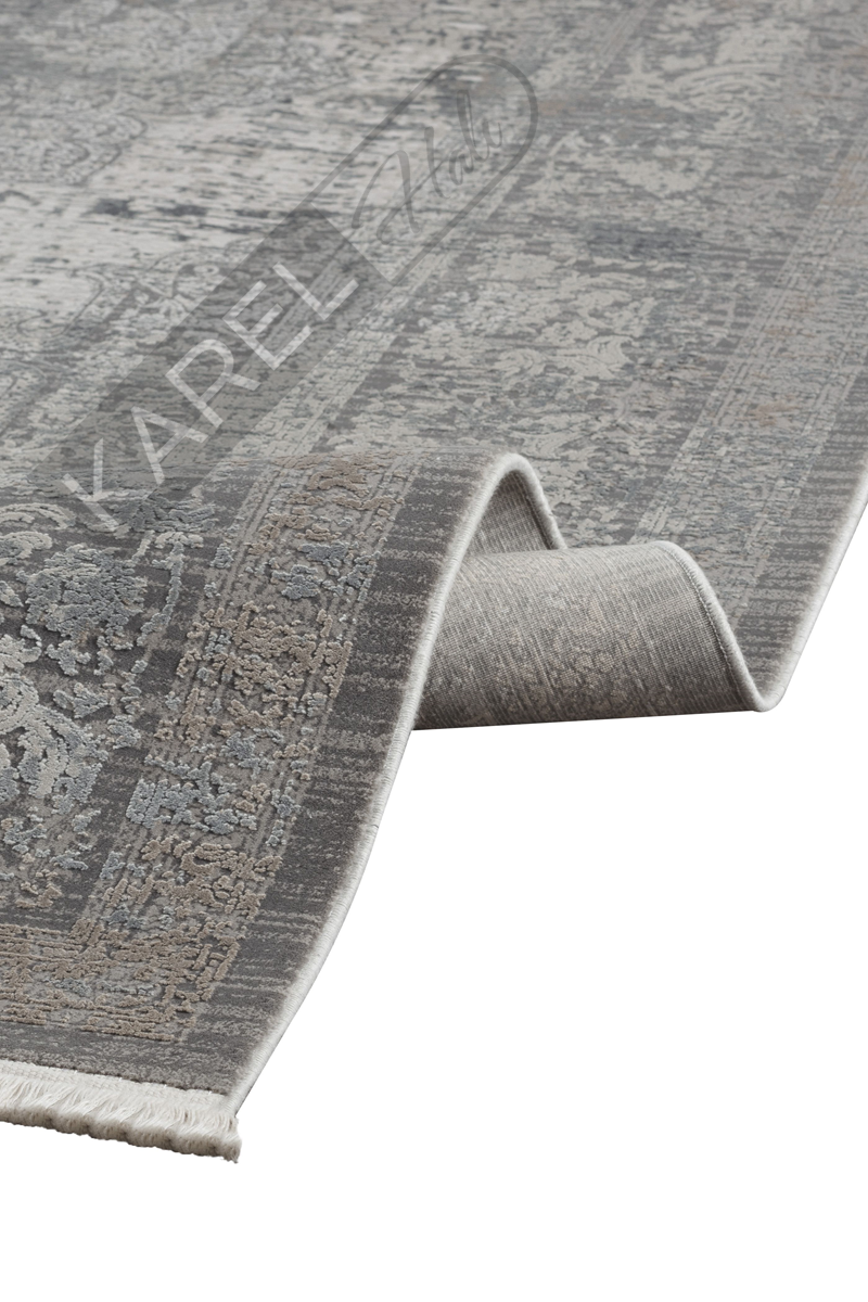 Apex Halı Aura 2891 Antrasit Premium Viskon İpek Halı