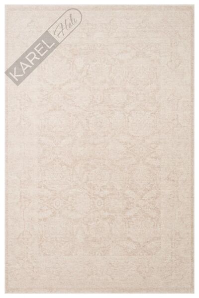 SHIRAZ SHR 01 CREAM Vintage Eskitme Desenli Modern Yumuşak Dokulu Makine Halısı