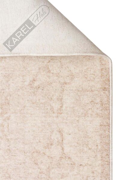SHIRAZ SHR 01 CREAM Vintage Eskitme Desenli Modern Yumuşak Dokulu Makine Halısı
