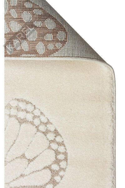 PICCOLO PCL 03 CREAM MULTY Pastel Renkli Hav ve Toz Vermeyen Çocuk Halısı