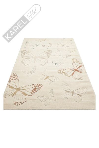 PICCOLO PCL 03 CREAM MULTY Pastel Renkli Hav ve Toz Vermeyen Çocuk Halısı