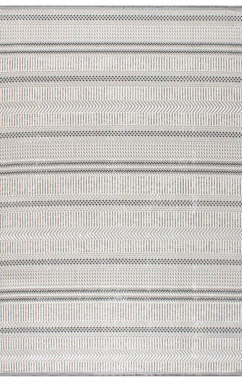 Artemis Halı Cozy - 03054D - Gri Krem Polyester Halı