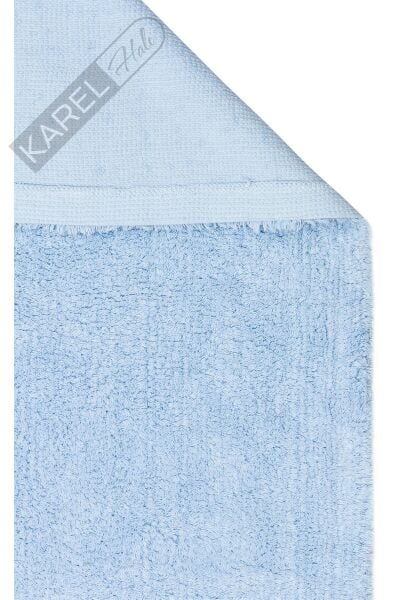 COTTON BOON CBN PLAIN BLUE Yıkanabilir Kaymaz Tabanlı Naturel Pamuk Bebek Halısı