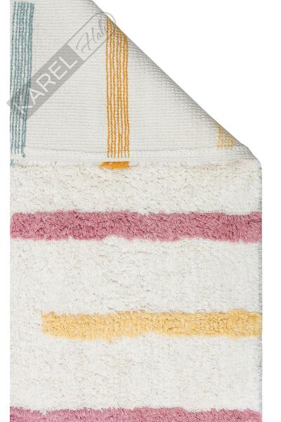 COTTON BOON XW CBN 03 MULTY XW Yıkanabilir Kaymaz Tabanlı Naturel Pamuk Bebek Halısı