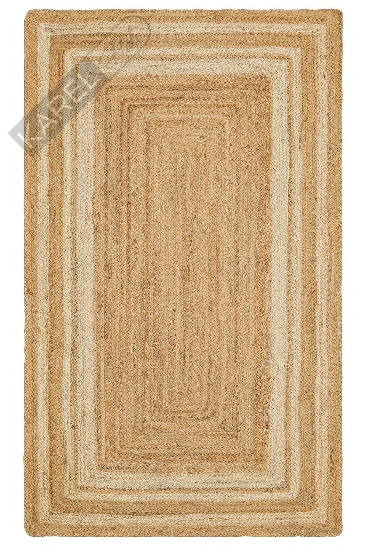 ECHO ECH 10 NATURAL WHITE XW El Dokuma Naturel Jüt Hasır Halı