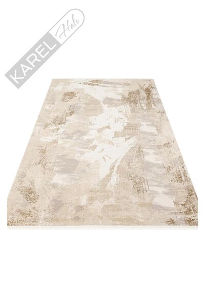 PADONA PDN 06 BEIGE GREY  Extra Yumuşak Dokulu Sık Dokuma Modern Desenlere Sahip Şık Salon Halısı