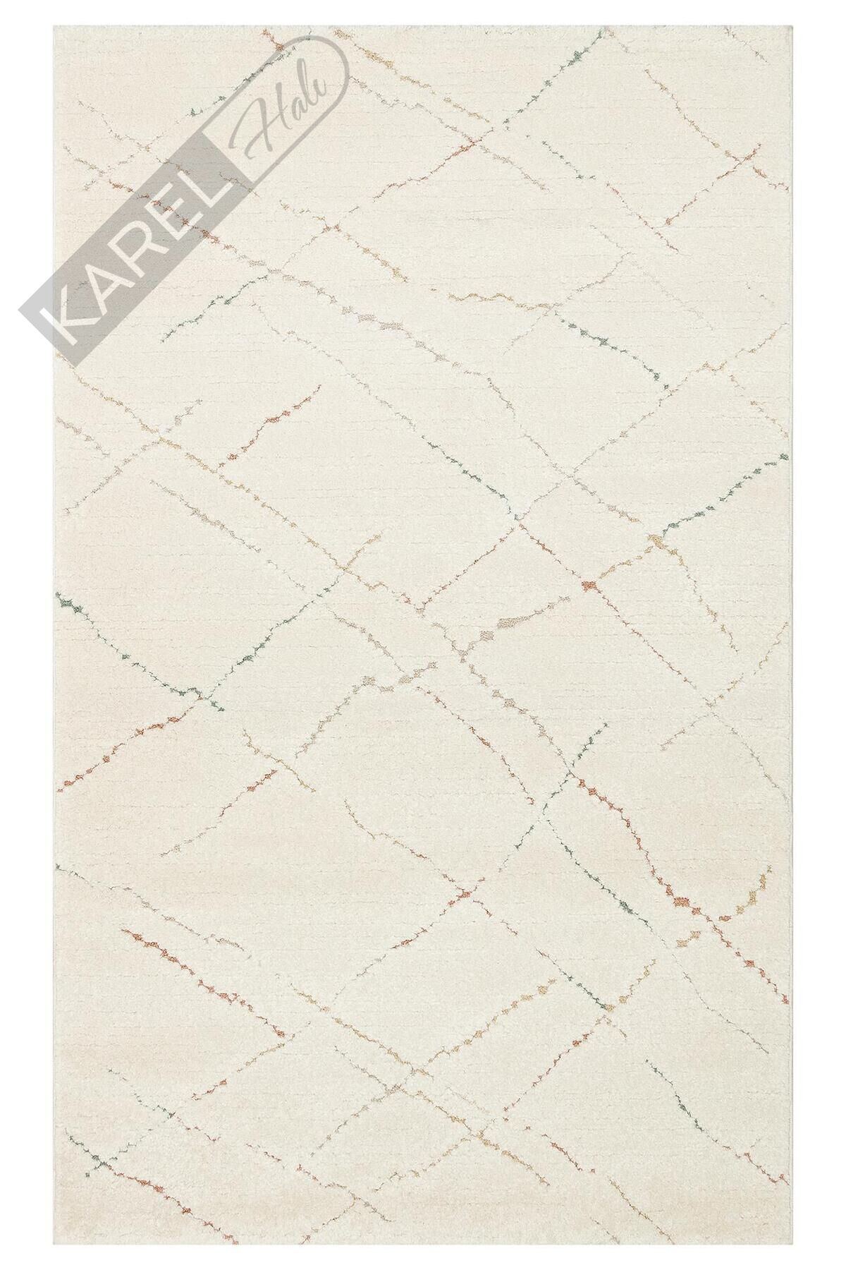 PICCOLO PCL 05 CREAM MULTY  Pastel Renkli Hav ve Toz Vermeyen Çocuk Halısı