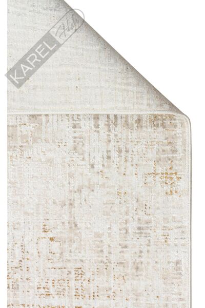 ROMA RM 03 CREAM BEIGE  Viskon ve Polyester ile Üretilen Şık Salon Halısı