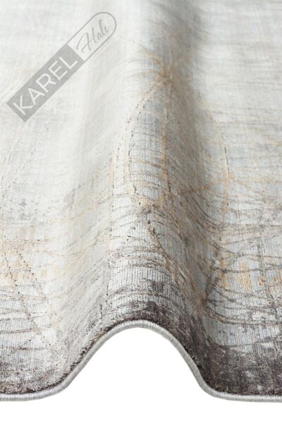 MAHAL MHL 09 GREY GOLD Modern Desenli Yüksek Kalite Sık Dokuma Salon Halısı