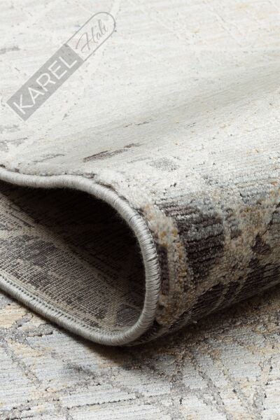 MAHAL MHL 09 GREY GOLD Modern Desenli Yüksek Kalite Sık Dokuma Salon Halısı