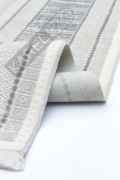 Apex Halı Caliente 4921 Gri Premium Viskon İpek Halı