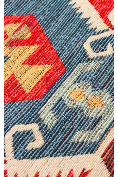 NOMAD NMD 06 RED Yıkanabilir, Çift Taraflı Kullanıma Uygun Yumuşak Tuşeli Otantik Kilim
