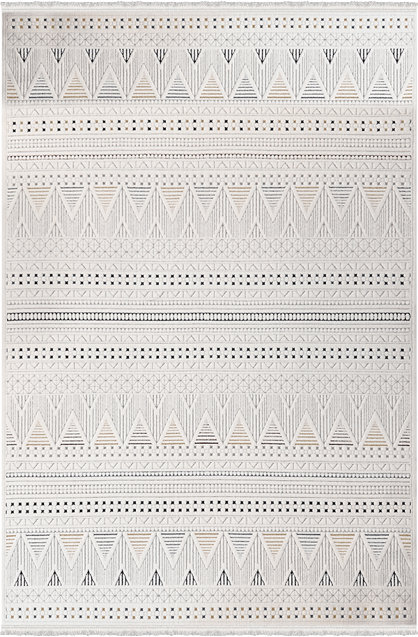 Woolen Halı Lavinia Koleksiyonu 8603 Multi Polyester İskandinav Desen Dekoratif Halı
