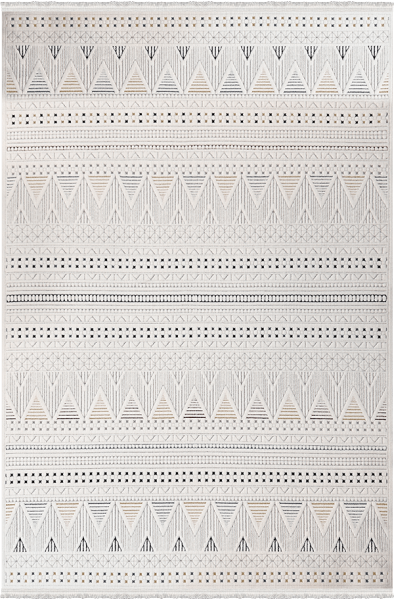 Woolen Halı Lavinia Koleksiyonu 8603 Multi Polyester İskandinav Desen Dekoratif Halı