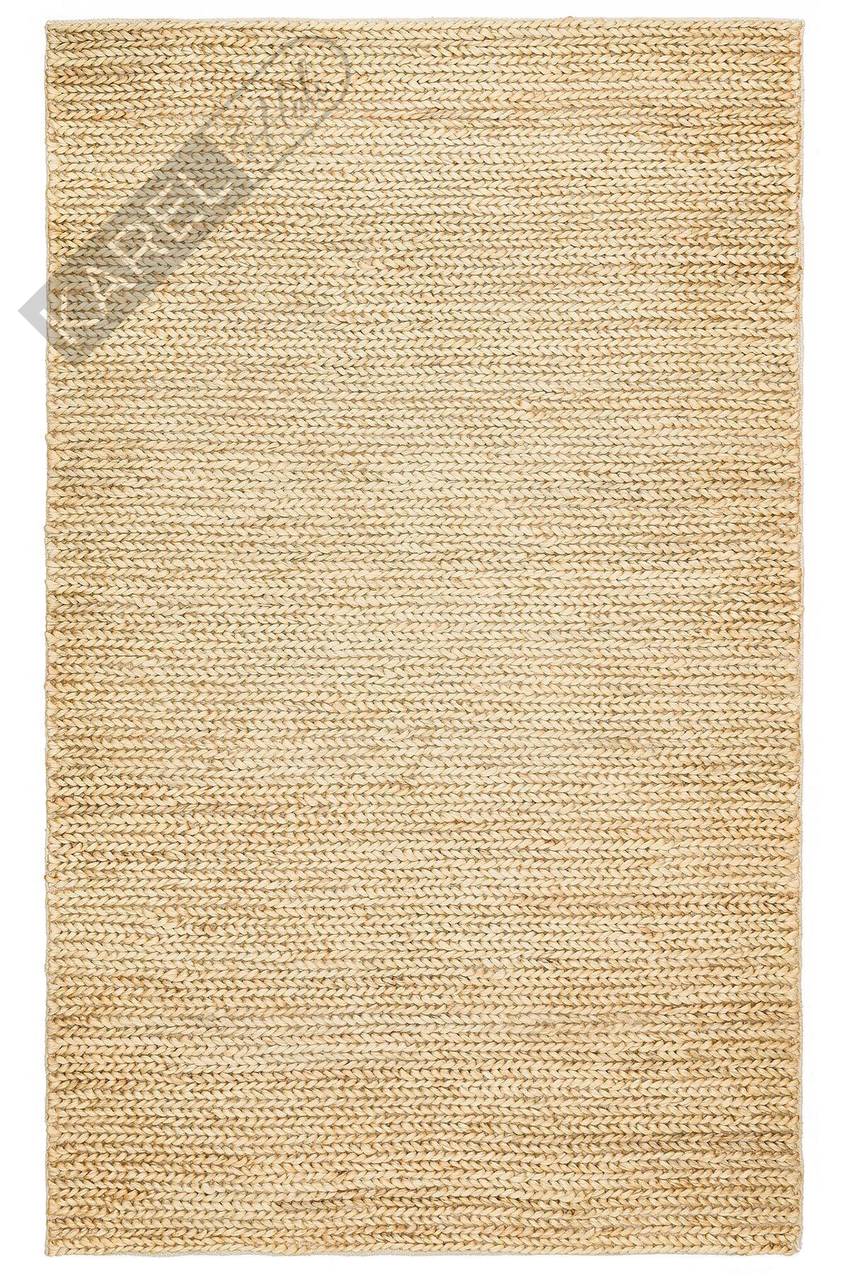 Choti Jüt Choti Cream Jüt Ile Üretilen El Dokuma Sisal Kilim.