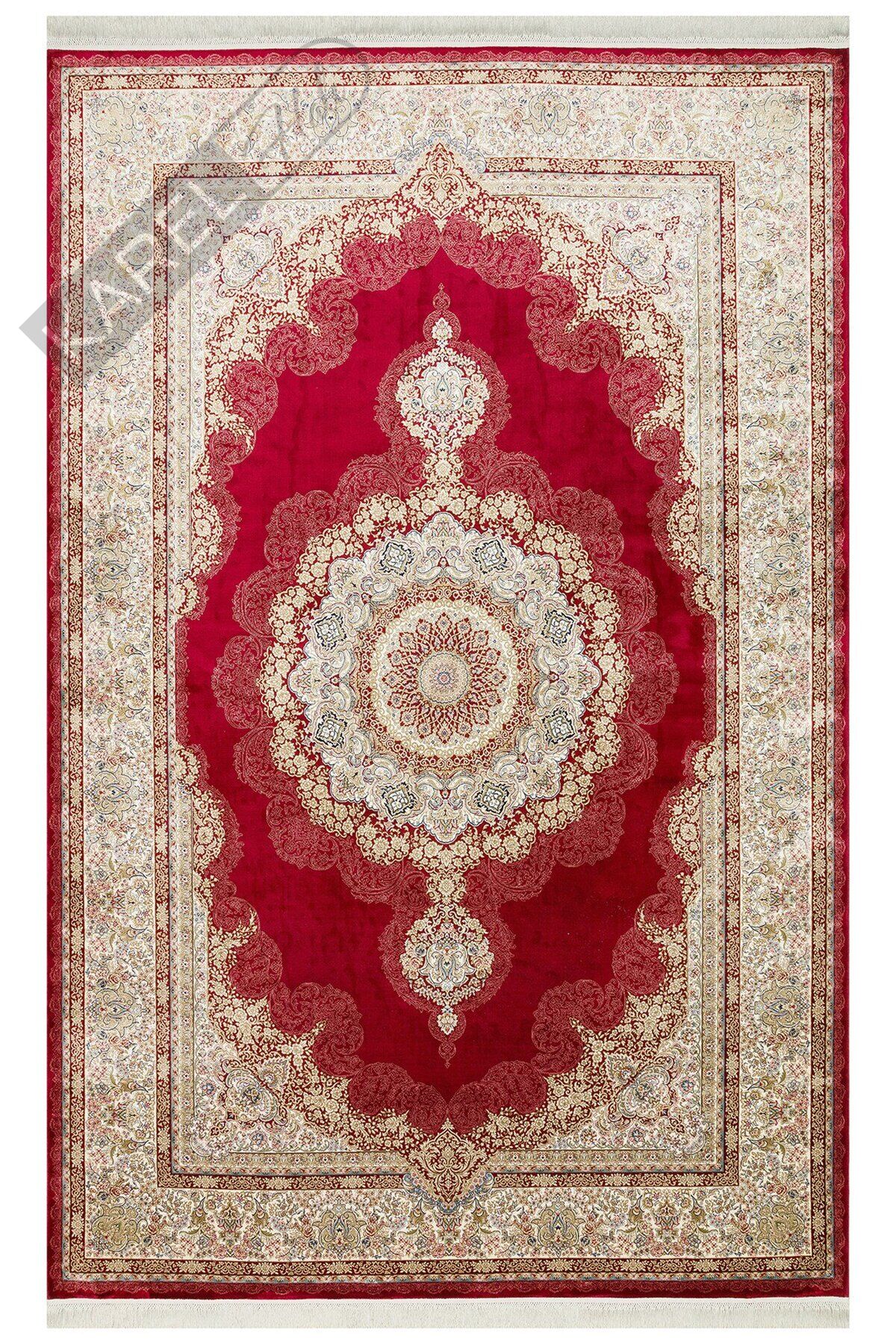 ISFAHAN ISF 05 RED Klasik Desenli Yüksek Kalite Sık Dokuma Makine Halısı