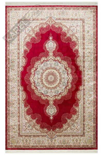 ISFAHAN ISF 05 RED Klasik Desenli Yüksek Kalite Sık Dokuma Makine Halısı