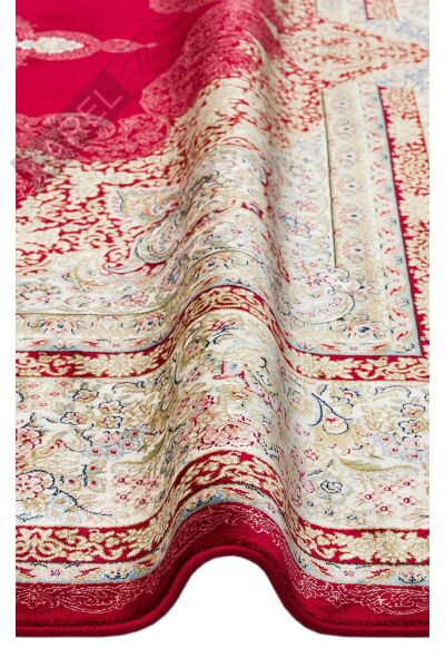 ISFAHAN ISF 05 RED Klasik Desenli Yüksek Kalite Sık Dokuma Makine Halısı