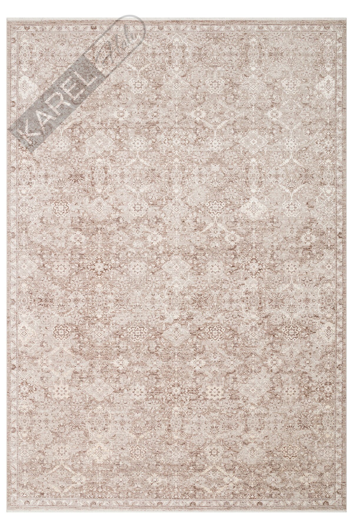 MAHAL MOOD MHL MOOD 07 BEIGE Klasik Desenli Yüksek Kalite Sık Dokuma Salon Halısı