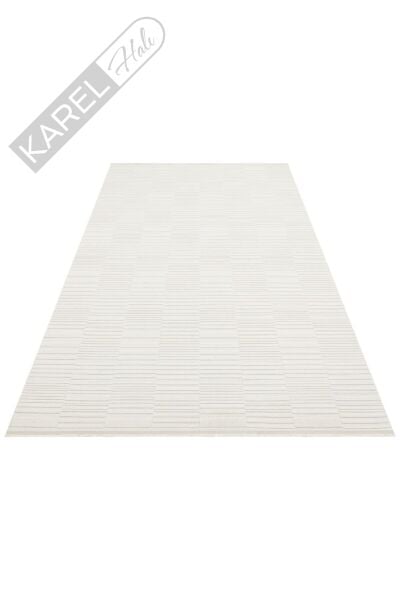 MONO LOOP MNO LOOP 01 WHITE Bukleli Sisal Dokuma Yıkanabilir Hav Vermez Kaymaz Tabanlı Kolay Temizl